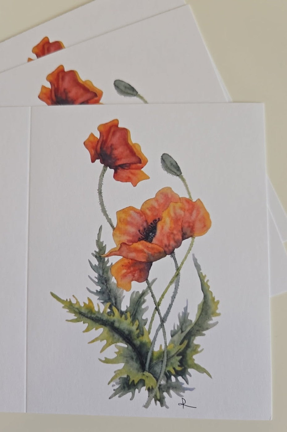 Poppies Notecard Set (3)