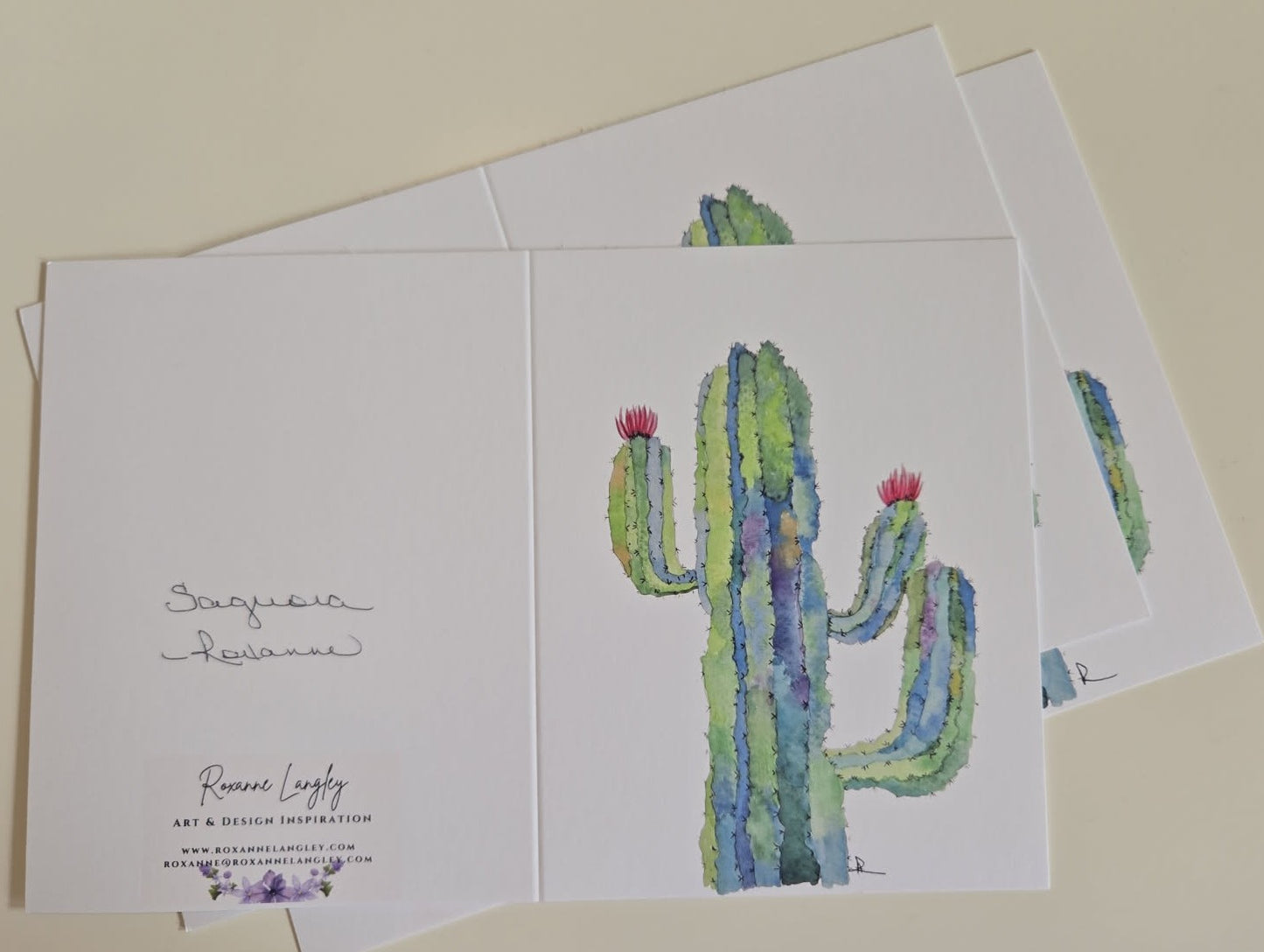 Saguaro Notecard Set (3)
