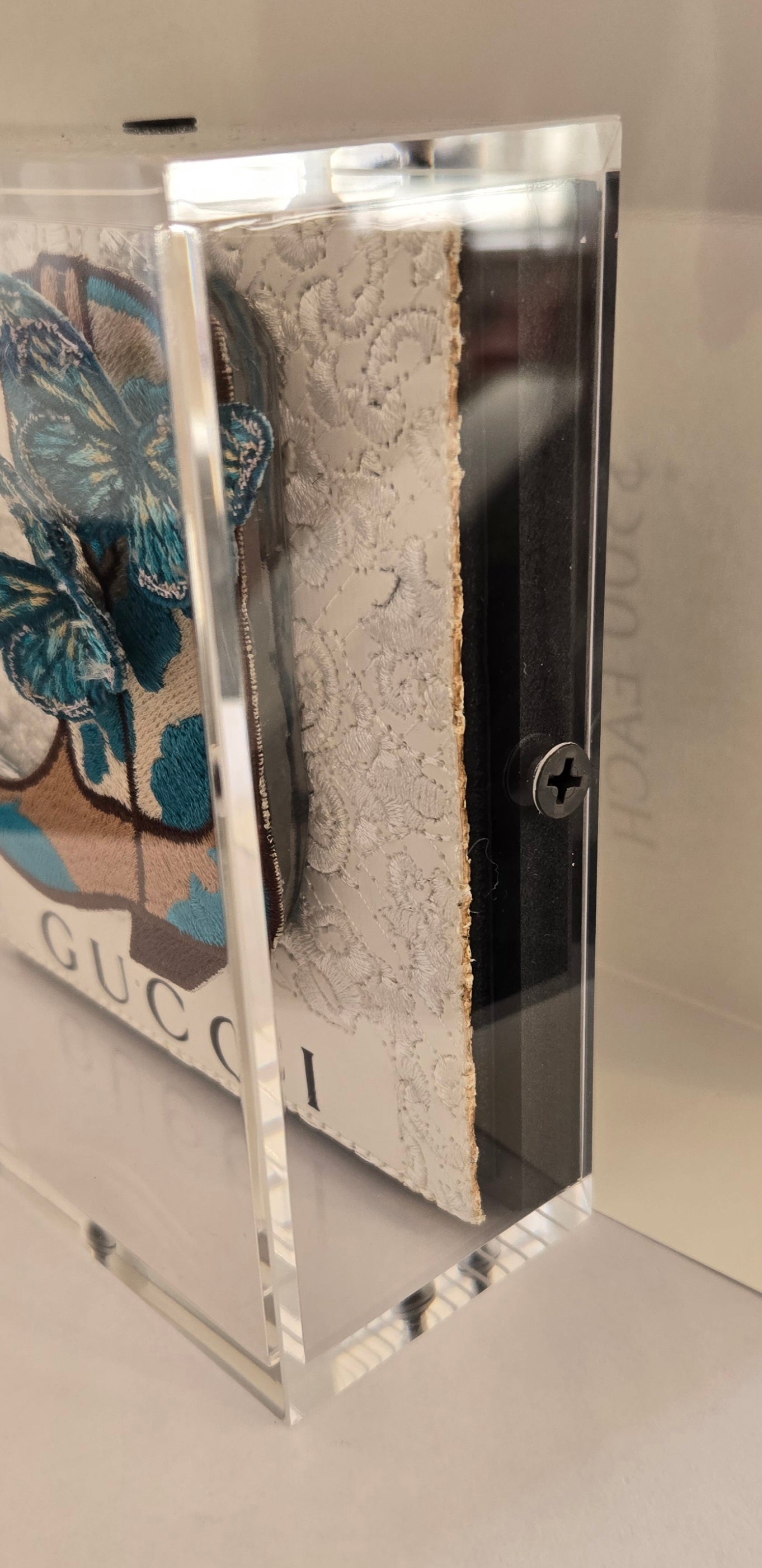 White Gucci Turquoise Hat