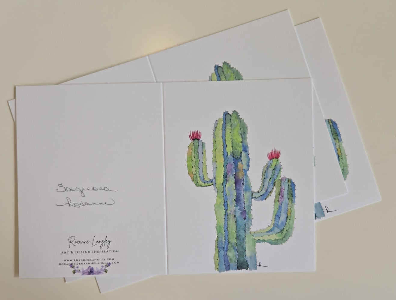 Saguaro Notecard Set (3)