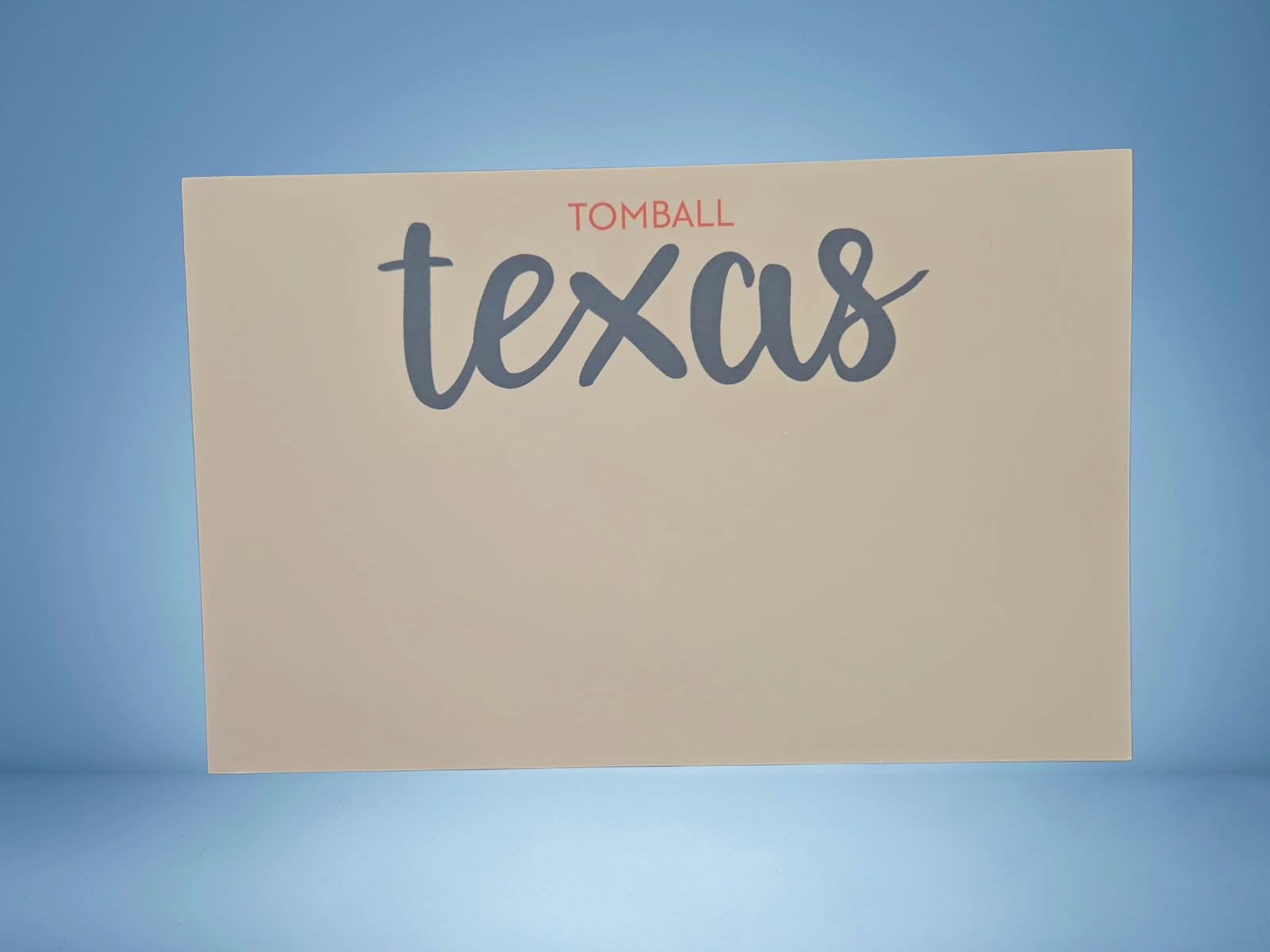 Tomball, Texas Notepad
